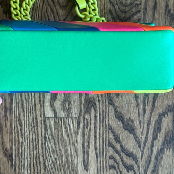 NWOT Kurt Geiger Brixton Colorful Striped Women's Bag - Picture 9 of 9